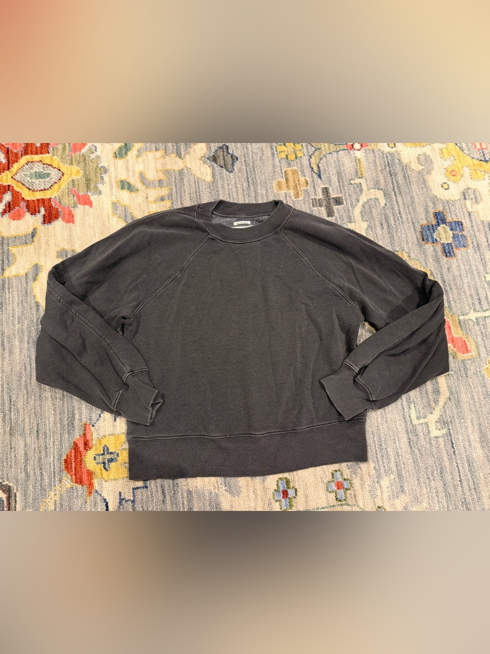 Abercrombie & Fitch Women’s Crewneck Sweatshirt Charcoal Small soft essentials